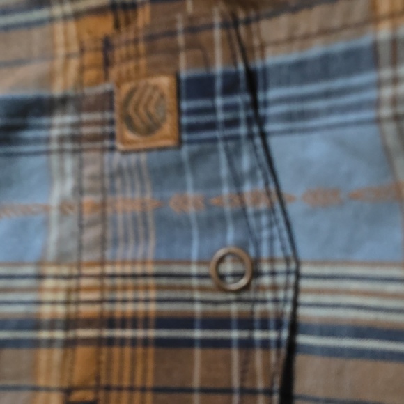 Solaris Plaid Button-Down Pearl Snap Top Size XL - Picture 10 of 11